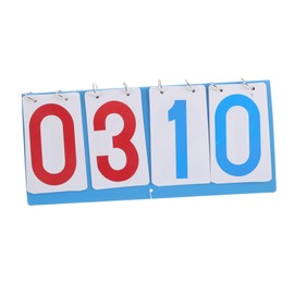 BESPORTBLE Sports Scoreboard Tabletop 4- Baseball Flip Scoreboard Portable Score Keeper for Basketball