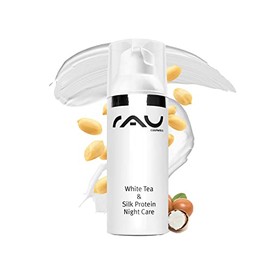 RAU White Tea & Silk Protein Night Care (1.7 Fl.oz) - Night Cream for Dry, Damaged Skin