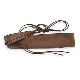 Wrap-tie Belt for Women, Soft Faux Leather Obi Belt, Cinch For Dress, Wrap Around Wide Waistband
