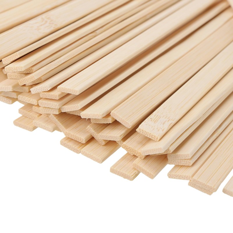 SENJEOK 100 PCS Long Bamboo Craft Sticks, 40 x 0.9