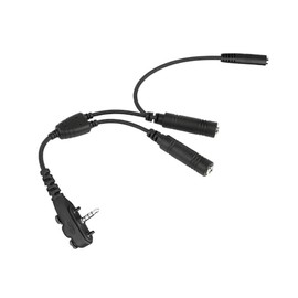 Wirenest Aviation Dual Plug Headset Adapter with External PTT for Yaesu FTA-250 / FTA-450 / FTA-550 / FTA-750 – Essential Backup & Seamless Connection