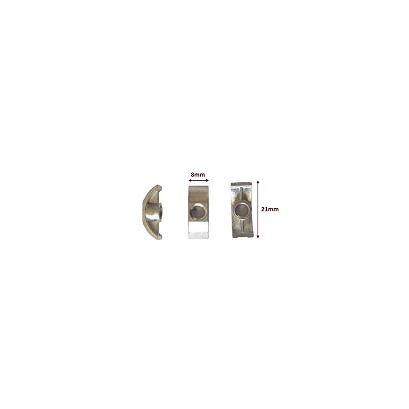 New Replacement M6 Half Moon Lunar Bed Nuts (pack of