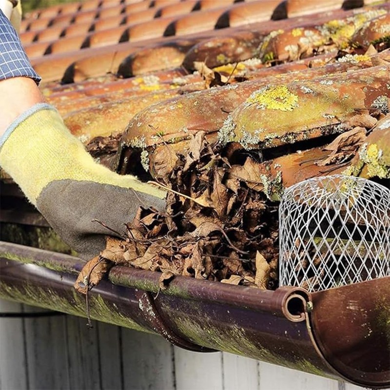 4 Pcs Downspouts Gutter Guards, 3.5 Inch Aluminum Gutter Guard