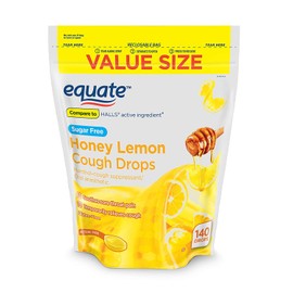 TOMENGBEI Equate Sugar Free Honey Lemon Cough Drops, 140 Drops