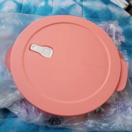 Tupperware CrystalWave Divided Microwave-safe Container w Vented Lid Coral Crush