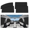 ZATOOTO CT118-BK2 Car Curtain, Built-in Magnet, Overnight in Car, Blindfold,