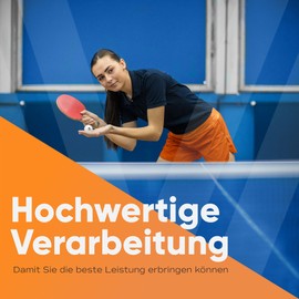 Villkin Table Tennis Balls, 24 Pieces - 40 mm Durable Plastic, Seamless, Constant Rotation, Competition & Leisure, White, Set of 24