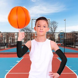 5 Pairs Kids Arm Sleeves Cooling Arm Sleeves with UV Sun Protection Cooling Arm Compression Sleeves Summer Arm Cover Sleeves for Aged 4-7 Kids Arm Sleeves for Outdoor Activities