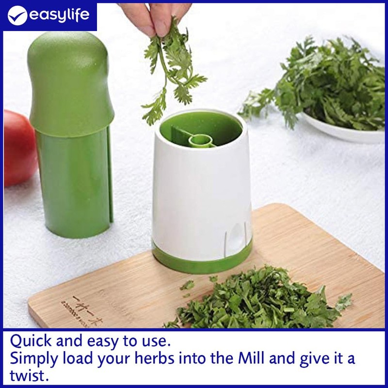 Easylife Herb and Spice Mill Grinder, Manual Spice Grinder, Small