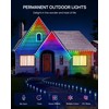 111FT Permanent Outdoor Lights, Smart 72 LED Eaves Lights with