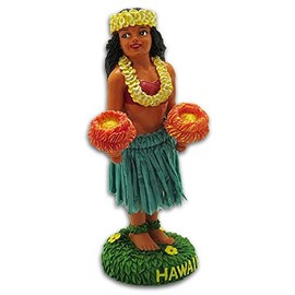 KC Hawaii Hula Girl Kinohe Dashboard Doll 4" X 2" X 1.5"