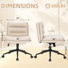 ESTRUCO Criss Cross Chair Legged Office Wide Comfy Desk Seat