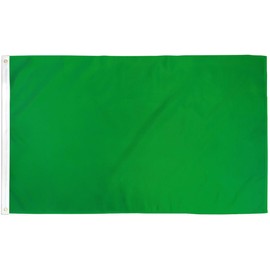 Green Solid Color Flag 3x5ft Poly - Mighty-Locked Stitching - Perfect for Indoor or Outdoor Flying!