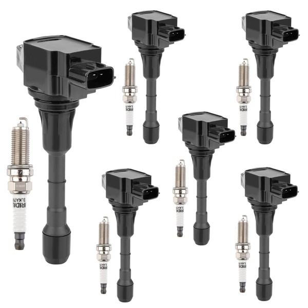 Kinwrdsn Set of 4 Ignition Coils Pack UF550 and Iridium