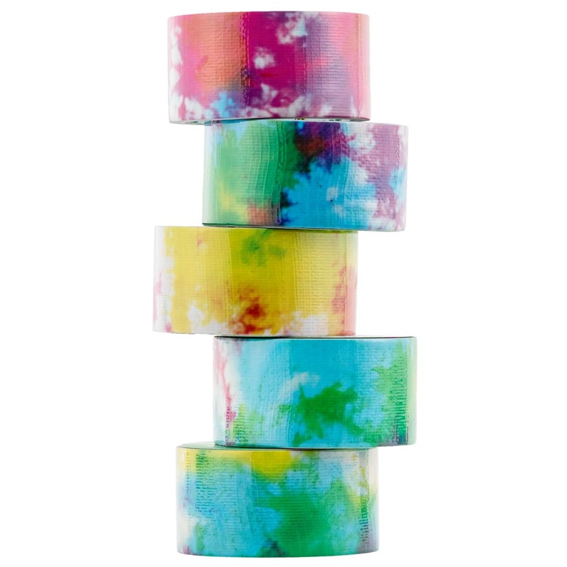 Duck Tape Pattern Colours Tie Dye. Arts & Crafts, DIY,
