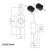 mxuteuk 50pcs Black Latching Mini ON/Off Switch Self-Lock Micro Push