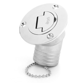 CHICIRIS Boat Water Tank Cap, Boat Gas Tank Cap, Fuel Filling Socket, Stainless Steel, Prevents Saltwater Corrosion, Safety Comfort, Yacht Fuel Connection for Boats