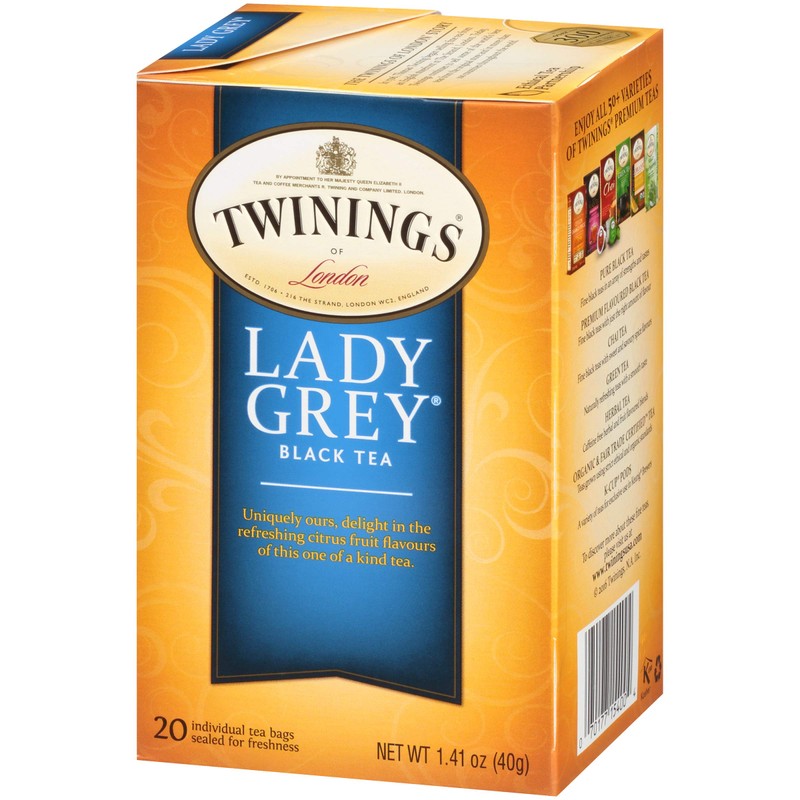 Twinings Lady Grey Black Tea, 20 Tea Bags