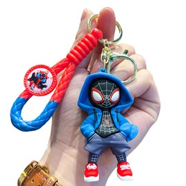 [Fehose] Keychain Fashion Hero Cartoon Design Car Keychain Cute Backpack Charm for Kids Girls Boys, anime-03