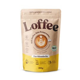 Organic Lupine Coffee | Classic Loffee - Caffeine-free Coffee - Alternative from Lupins | Natural & Regional | 180 g Ground