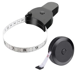 YUENTOEN Body Measuring Tape, 2 Pieces Body, Tape Measures, Tape Measures, 60 Inches / 150 CM, Ambient Measurement, Auto Measure Tester, Measuring Tool, One Touch, Automatic Winding Ruler, Fitness,