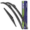 AJK Wiper Blades, 3 Piece All Weather OEM Quality Automotive