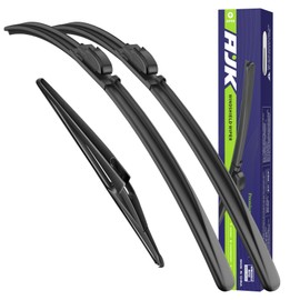 AJK Wiper Blades, 3 Piece All Weather OEM Quality Automotive Replacement Windshield Wipers for My Car 26" + 16" + 11"