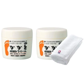 Azuma Shoji Heel, Smooth Cream, 3.5 oz (100 g) x 2, Unscented, Dry Hard Heels, Knees, etc. Foot Pack, Travel Beauty
