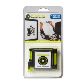 Precision 4-in1 Tape Measure with Level, Paper & Pen