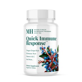 MICHAEL'S Health Naturopathic Programs Quick Immune Response - 90 Vegetarian Tablets - Immune System Support - with Vitamin A, Vitamin C & Zinc - 30 Servings