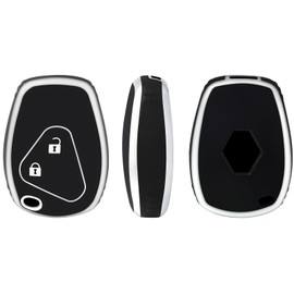OFFCURVE02 Car Key Cover Car Key Case Key Fob Cover Car Key Protector 2/3 buttons Compatible with Renault Dacia Clio Modus Kangoo Logan Sandero Twingo Duster Master Megane Opel