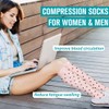 Copper Compression Dots Socks for Women & Men (6 pairs)