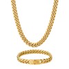 Krkc&Co Men's Kihei Chain Necklace and Bracelet, 0.3 in (8
