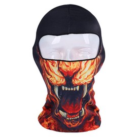 3D Balaclava Skull Animal Full Face Mask for Motorcycle Cycling Anti-UV Bandana - Color: A-38