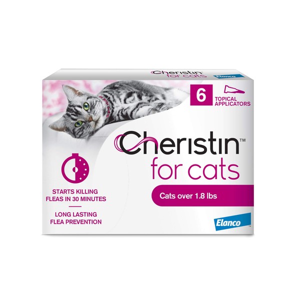 Cheristin for Cats Topical Flea Prevention – Starts Killing Fleas