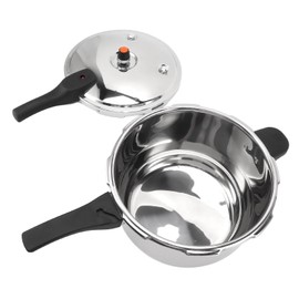 Stainless Steel Pressure Cooker, Fast Cooking Pot with Safety Valve, Multifunctional Design, Intelligent , Universal for Induction Cooktops and Stoves, Comfortable (2L)