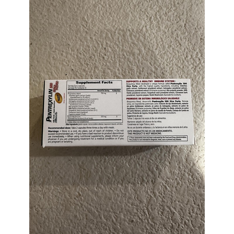 500 Xtra Forte – Organic Milk Thistle Reishi Mushroom –