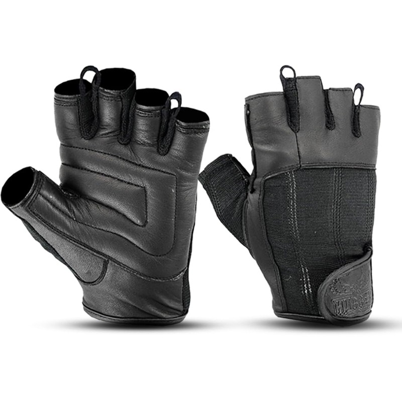Hugger Men's Super Soft Deer Soft Fingerless Leather Summer Touring