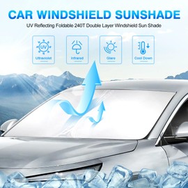 KUST Custom Fit Windshield Sun Shade for Buick Envista 2024-2025 Sunshade Foldable Sun Visor Protector Blocks UV Rays Keep Your Car Cooler