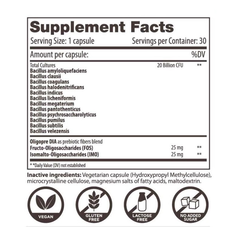 Renewbiome Bacillus - Probiotic with 10 Strains of Bacillus -