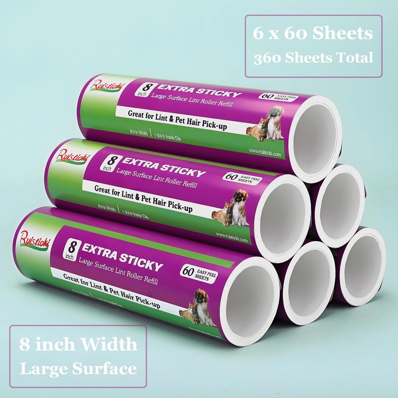 8 inch Large Surface Roller Refill Compatible with Scotch-Brite Pet