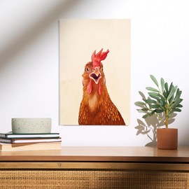 Lantern Press 12x18 Inch Premium Wood Sign, Ready to Hang Wall Decor, Chicken