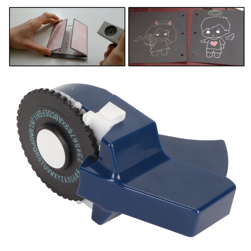 Embossing Label Maker Inkless Easy Operation Ergonomic Design Portable Label