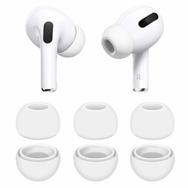 3 Pairs Compatible with AirPods Pro and Pro 2 Ear Tips Buds, Small Size Replacement Silicone Rubber Eartips Earbuds Gel Accessories Compatible with AirPods Pro 2 and Pro - Small White