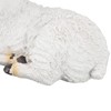 CHICIRIS Handmade Lifelike Sheep Statue, Realistic Lamb Figurine, Garden Sculpture,