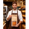 Jexila 50 Pack Small Bakery Bags with Window Reusable Cookie