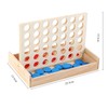 ZUNIPLEX Wooden 4 in a Row Game,Four Wins Classic,4 Wins