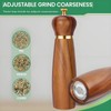Wooden Salt and Pepper Grinder Set, 8-Inch Manual Pepper Mill