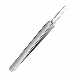 ericotry 1Pcs Stainless Steel Pointed Tweezers Ingrown Hair Tweezer Blackhead Remover Splinter Tweezer