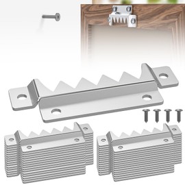 30 Pcs Sawtooth Picture Hangers, Heavy Duty Picture Hanging Hardware with Screws, Large Saw Toothed Picture Frame Brackets for Solve Heavy Picture Hanging, Canvas Picture Frame Hooks Support 300lbs
